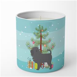 3.75 x 3.25 in. Unisex Affenpinscher Merry Christmas Tree 10 oz Decorative Soy Candle