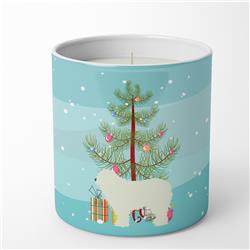BB2973CDL 3.75 x 3.25 in. Unisex Komondor Merry Christmas Tree 10 oz Decorative Soy Candle