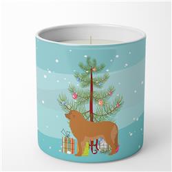 BB2976CDL 3.75 x 3.25 in. Unisex Leonberger Merry Christmas Tree 10 oz Decorative Soy Candle