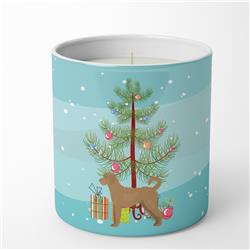 3.75 x 3.25 in. Unisex Tan Labradoodle Christmas Tree 10 oz Decorative Soy Candle