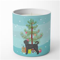 3.75 x 3.25 in. Unisex Black Labradoodle Christmas Tree 10 oz Decorative Soy Candle