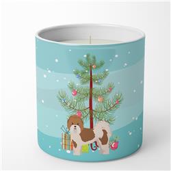 3.75 x 3.25 in. Unisex Mal-Shi Christmas Tree 10 oz Decorative Soy Candle