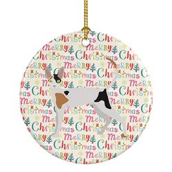 2.8 x 2.8 in. Unisex Cornish Rex Cat Christmas Ceramic Ornament