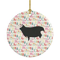 2.8 x 2.8 in. Unisex Herwick Sheep Christmas Ceramic Ornament