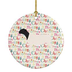 2.8 x 2.8 in. Unisex Dorper Sheep Christmas Ceramic Ornament