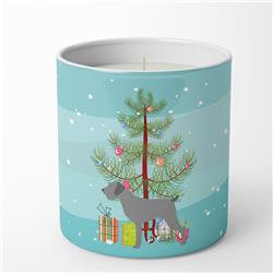 3.75 x 3.25 in. Unisex German Wirehaired Pointer Merry Christmas Tree 10 oz Decorative Soy Candle