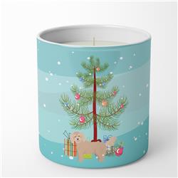 3.75 x 3.25 in. Unisex Bichpoo Christmas Tree 10 oz Decorative Soy Candle