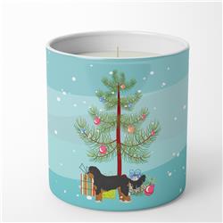 3.75 x 3.25 in. Unisex Black & Tan Cavapoo Christmas Tree 10 oz Decorative Soy Candle