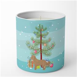 3.75 x 3.25 in. Unisex Tan Cockapoo Christmas Tree 10 oz Decorative Soy Candle