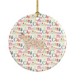 2.8 x 2.8 in. Unisex Bengal No.1 Cat Christmas Ceramic Ornament