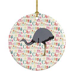 2.8 x 2.8 in. Unisex Rhea Christmas Ceramic Ornament