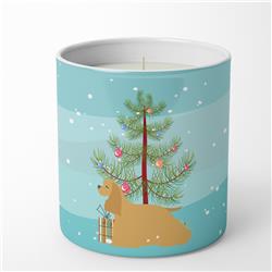 BB2904CDL 3.75 x 3.25 in. Unisex Cocker Spaniel Merry Christmas Tree 10 oz Decorative Soy Candle