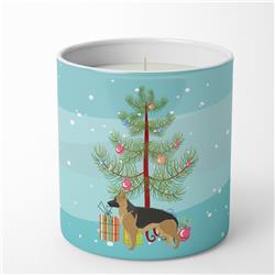 3.75 x 3.25 in. Unisex German Shepherd Christmas Tree 10 oz Decorative Soy Candle