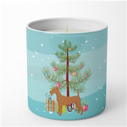 3.75 x 3.25 in. Unisex Irish Terrier Christmas Tree 10 oz Decorative Soy Candle