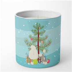 3.75 x 3.25 in. Unisex Poodle Christmas Tree 10 oz Decorative Soy Candle