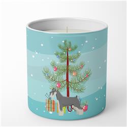 CK3559CDL 3.75 x 3.25 in. Unisex Schnauzer Christmas Tree 10 oz Decorative Soy Candle