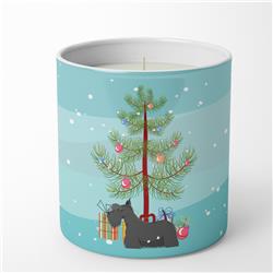 CK3560CDL 3.75 x 3.25 in. Unisex Scottish Terrier Christmas Tree 10 oz Decorative Soy Candle