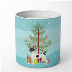 3.75 x 3.25 in. Unisex Toy Fox Terrier Christmas Tree 10 oz Decorative Soy Candle