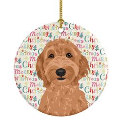 2.8 x 2.8 in. Unisex Doodle Liver No.3 Christmas Ceramic Ornament