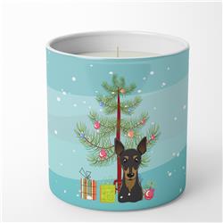 3.75 x 3.25 in. Unisex Christmas Tree & Min Pin 10 oz Decorative Soy Candle