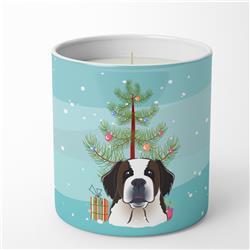 BB1618CDL 3.75 x 3.25 in. Unisex Christmas Tree & Saint Bernard 10 oz Decorative Soy Candle