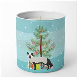3.75 x 3.25 in. Unisex Silver Fox Christmas 10 oz Decorative Soy Candle, Teal
