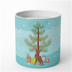 3.75 x 3.25 in. Unisex Brown Prague Ratter Christmas Tree 10 oz Decorative Soy Candle