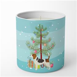 3.75 x 3.25 in. Unisex Beagle Christmas Tree 10 oz Decorative Soy Candle