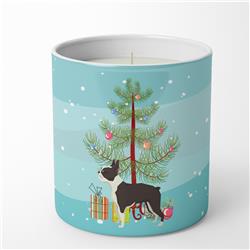 3.75 x 3.25 in. Unisex Boston Terrier Christmas Tree 10 oz Decorative Soy Candle