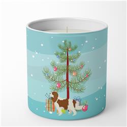 CK3529CDL 3.75 x 3.25 in. Unisex Cavalier Spaniel Christmas Tree 10 oz Decorative Soy Candle