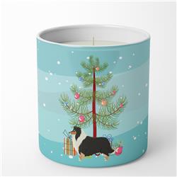 3.75 x 3.25 in. Unisex Collie Christmas Tree 10 oz Decorative Soy Candle