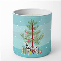 3.75 x 3.25 in. Unisex Dalmatian Christmas Tree 10 oz Decorative Soy Candle