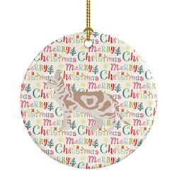 2.8 x 2.8 in. Unisex Sokoke No.2 Cat Christmas Ceramic Ornament