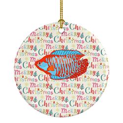 2.8 x 2.8 in. Unisex Dwarf Gourami Christmas Ceramic Ornament