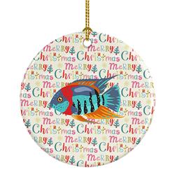 2.8 x 2.8 in. Unisex Severum Christmas Ceramic Ornament