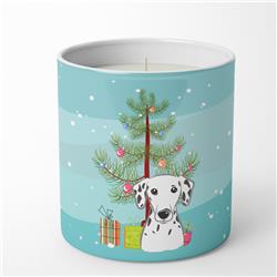 BB1582CDL 3.75 x 3.25 in. Unisex Christmas Tree & Dalmatian 10 oz Decorative Soy Candle