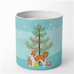 3.75 x 3.25 in. Unisex Nordic Spitz Christmas Tree 10 oz Decorative Soy Candle