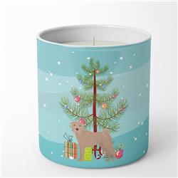 3.75 x 3.25 in. Unisex Shar Pei Christmas Tree 10 oz Decorative Soy Candle