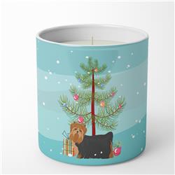 3.75 x 3.25 in. Unisex Yorkshire Terrier Christmas Tree 10 oz Decorative Soy Candle
