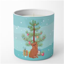 CK3494CDL 3.75 x 3.25 in. Unisex Brussels Griffon Christmas Tree 10 oz Decorative Soy Candle