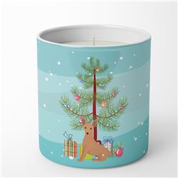 3.75 x 3.25 in. Unisex Miniature Pinscher Christmas Tree 10 oz Decorative Soy Candle