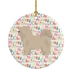 2.8 x 2.8 in. Unisex Odis Merry Christmas Ceramic Ornament