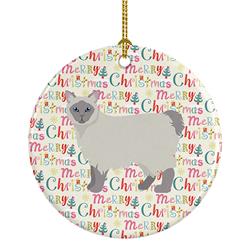 2.8 x 2.8 in. Unisex Owyhee Bob No.1 Cat Christmas Ceramic Ornament
