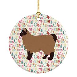 2.8 x 2.8 in. Unisex Owyhee Bob No.2 Cat Christmas Ceramic Ornament