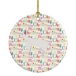 2.8 x 2.8 in. Unisex Peterbald No.1 Cat Christmas Ceramic Ornament