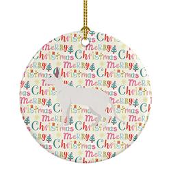 2.8 x 2.8 in. Unisex Peterbald No.2 Cat Christmas Ceramic Ornament