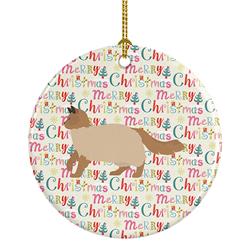 2.8 x 2.8 in. Unisex Ragdoll No.2 Cat Christmas Ceramic Ornament