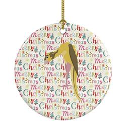 2.8 x 2.8 in. Unisex Jibso Canary Christmas Ceramic Ornament