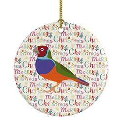 2.8 x 2.8 in. Unisex Amadina Christmas Ceramic Ornament