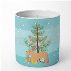 3.75 x 3.25 in. Unisex Dogue de Bordeaux Merry Christmas Tree 10 oz Decorative Soy Candle